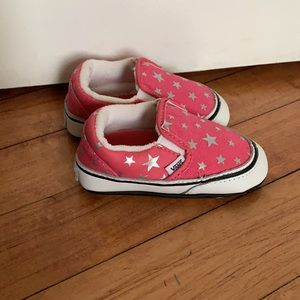 Pink Newborn Vans Size 3